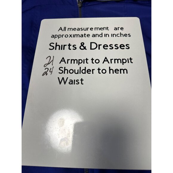 Susan Graver Womens Puckered Collar Royal Blue Full-Zip Jacket Size M - Picture 9 of 9